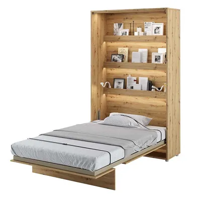 Produktbild von Schrankbett Wandbett Bed Concept BC-02 vertikal 120x200cm Schlafzimmer Artisan Eiche