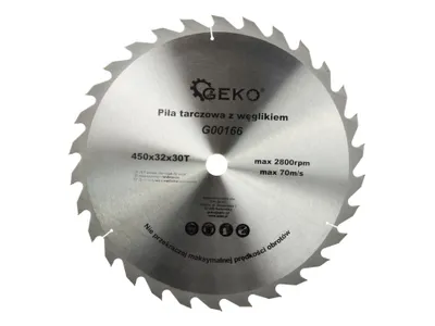 Immagine prodotto di Geko G00166 Tct - Lama per sega circolare per legno (450 mm x 32 mm x 30 T, 6 pz.)