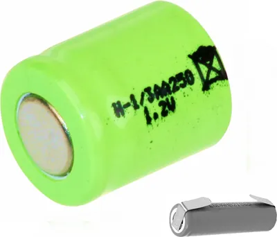Produktbild von Mexcel Akku 1/3 AA 1,2V / 300mAh H-1/3AA250 NiMh Lötfahne U