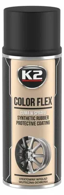 Produktbild von K2 Color Flex Gummi-Spray - Schwarz Matt 400Ml