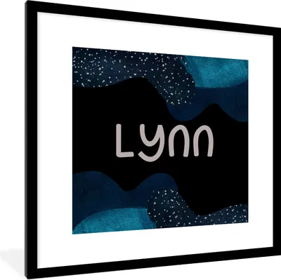Produktbild von MuchoWow® Gerahmtes Poster Lynn - Pastell - Mädchen 40x40 cm - Poster mit Schwarzem Bilderrahmen Wandposter Rahmen Foto Bilder - Poster - Plakat im Rahmen