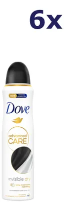 Produktbild von 6x Dove Deospray – Invisible Dry, 250 ml