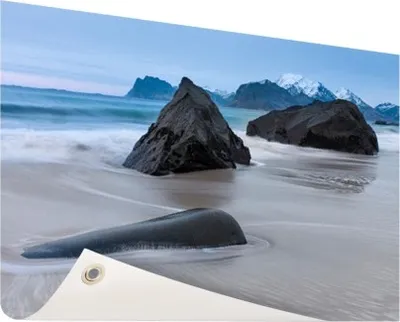 Produktbild von Gartenposter - 60x40 cm - Sandstrand  - Modernes Wandbilder - Meer und Strand