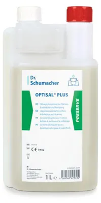 Immagine prodotto di Detergente disinfettante Dr. Schumacher Optisal® Plus - 1 litro | Flacone (1 l)