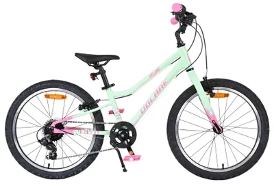 Productafbeelding van Volare Milano Kinderfiets - Meisjes - 20 inch - Mintgroen - 6 versnellingen - Met gratis kabelslot