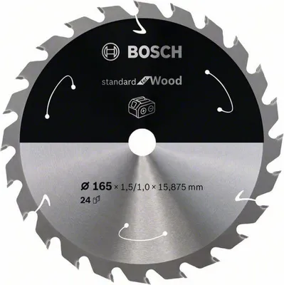 Produktbild von PRO Wood cordless Kreissägeblatt, 165 x 1,5 x 15,875 mm, T24
