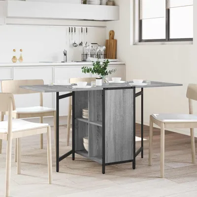 Immagine prodotto di Maison Exclusive - Tavolo da pranzo, 144 x 60 x 75 cm, materiale composito in legno, colore grigio Sonoma, forma rettangolare