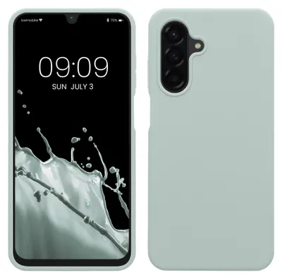 Produktbild von kwmobile Handyhülle für Samsung Galaxy A26 5G Hülle - Case Silikon - Kabelloses Laden - Schutzhülle Cover in Cool Mint