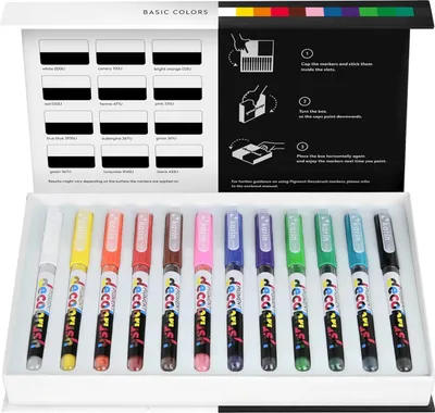 Image de Karin Pigment Decobrush couleurs de base Collection Set de 12 assortiments