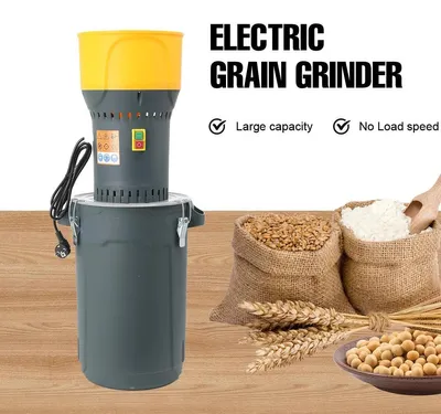 Obrázek produktu pro Mlýnek na obilí – Elektrický mlýnek na obilí – Objem 25 l – S 5 síty – Na kukuřici a pšenici