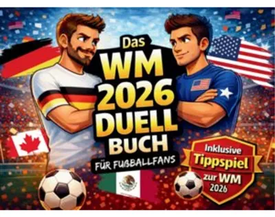 Produktbild von Das Fußball WM 2026 Duell-Buch für Fußballfans