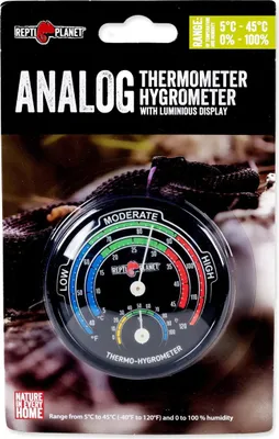 Obrázek produktu pro Teploměr vlhkoměr Repti Planet analogový vnitřní
