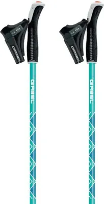 Imagen del producto de Bastones de esquí Gabel, color azul, para hombre y mujer, de 77 a 130 cm