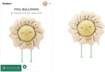 Zdjęcie produktu dla Balon fol.Kwiatek 104x104 j.beż 85329