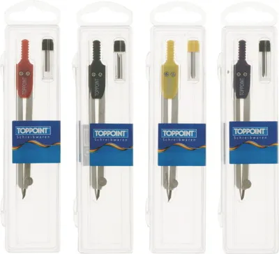 Produktbild von Zirkel aus Metall Minendose Schulzikel blau