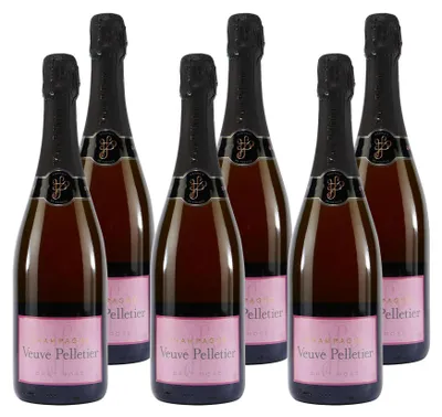 Produktbild von Veuve Pelletier Champagne Brut Rosé (6 x 0,75L)