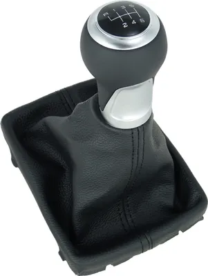 Produktbild von Leder Schaltknauf glatt Schalthebel für Audi A4 B8 A5 8T Q5 8R 6 Gang Schaltsack Schaltmanschette Knauf Leder Hebel OEM 8K0863278