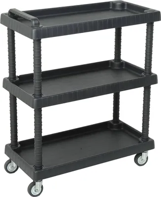 Immagine prodotto di carrello portautensili in plastica 3 ripiani cm 75x37,5x92h