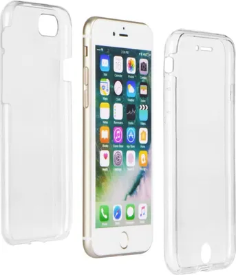Produktbild von ENERGMiX TPU 360° Rundum Full Body Schutzhülle kompatibel mit Huawei P30 LITE Silikon Hülle Etui Case Cover Silikontasche in Transparent Silikonschale Tasche Bumper Zubehör