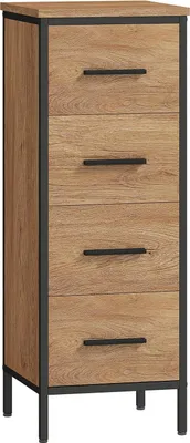 Productafbeelding van Badkamermeubel, 4 lades, compact, industriële stijl