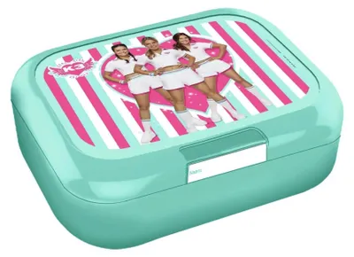 Image de K3 brooddoos - turquoise / roze