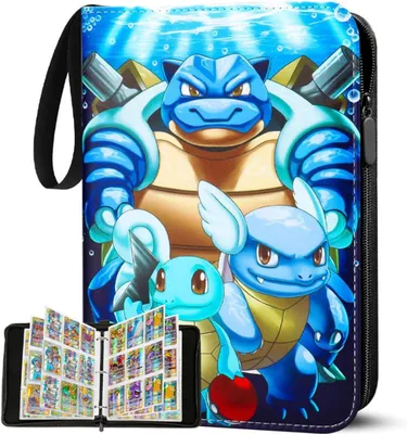 Produktbild von Sammelkarten Album,Card Binder 50 Seiten 900 Karten Kapazität Tragbar Wasserdicht PU,Geschenk für Kinder Jungen Mädchen Karten Sammelalbum