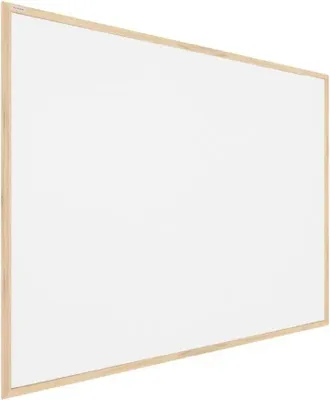 Immagine prodotto di Bacheca in sughero bianco (cornice in legno) 90x60 cm