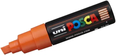 Image de Feutres de coloriage Uni Posca PC-8K 8mm orange Paquet de 6