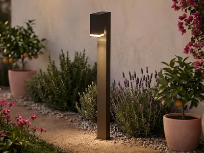 Produktbild von LED Wegeleuchte aus Alu zur Wegbeleuchtung und Gartenbeleuchtung, 100cm Schwarz