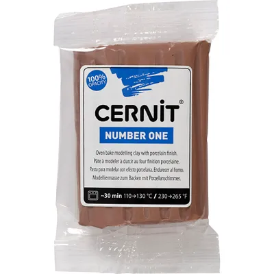 Image de Cernit Pâte à modeler Taupe, 56 grammes