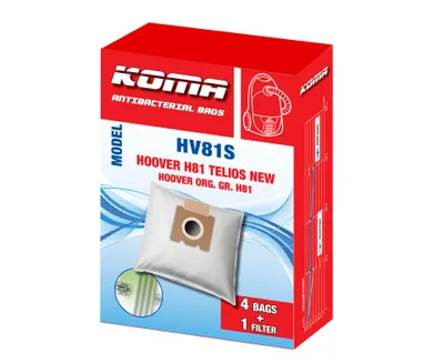 The image shows the packaging of vacuum cleaner bags.