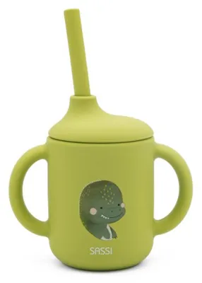Produktbild von Babybecher mit Griffen - 10,7 x 10 cm - Grun | by Sassi Junior