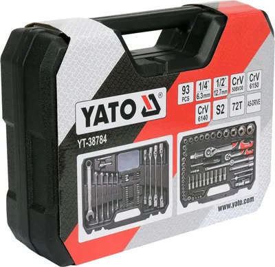 Zdjęcie produktu dla Yato Zestaw Kluczy 93El 1/2" / 1/4"