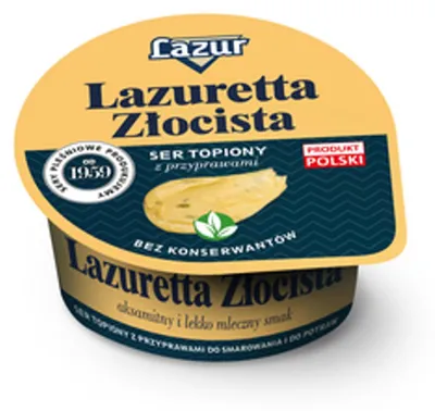 Zdjęcie produktu dla Lazur Ser topiony Lazuretta Złocista 125 g