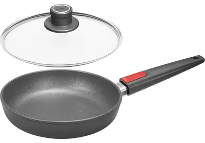 Produktbild von Woll, Gusspfanne Titanium Nowo 20 cm, flach mit Sicherheitsglasdeckel