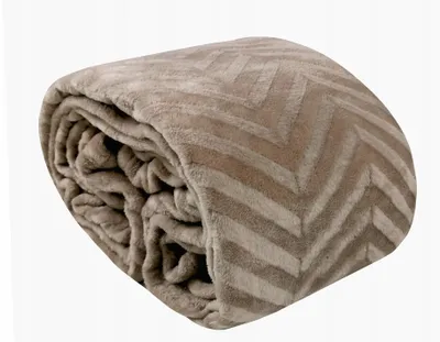 Obrázek produktu pro Silná lesklá deka Kontrast Costa 150x200 cm tmavě béžová