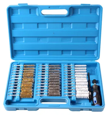 Produktbild von 38-teiliges Set Rundbürsten aus Nylon, Messing und Stahl