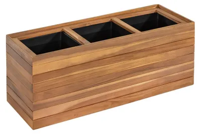 Produktbild von Pflanzkübel aus Akazienholz, ca. 84 x 30 x 35 cm - Braun