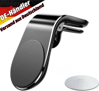 Produktbild von Handyhalter fürs Auto Magnet Kfz Handy Halterung Lüftung Superstark Magnetkraft mit 5 Magnete magnetisch Auto Handyhalterung für alle Handys und Smartphones Schwarz