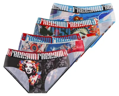 Immagine prodotto di FREEGUN, slip per bambine, modello sportivo, confezione da 4, colore turchese, taglia 80 (12/14 anni)