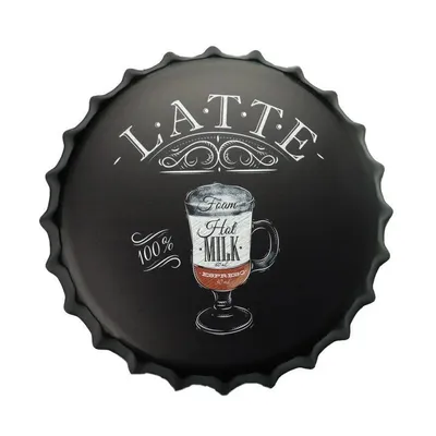 Produktbild von Flaschendeckel Latte Coffee-Bierdeckel Zubehör -Retro Bierdeckel Bierdeckel Zubehör - Vintage Bierdeckel - Kronkorken Bierdeckel - Vintage Bierdeckel