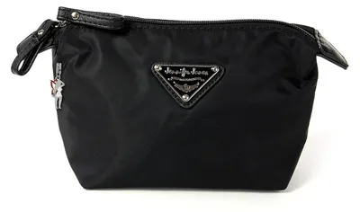 Immagine prodotto di Jennifer Jones borsa in nylon donna uomo borsa cosmetica nera 16x12x8 OTJ701S