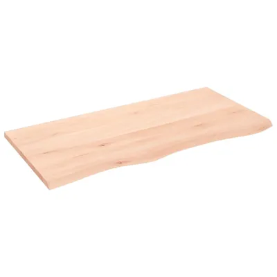 Produktbild von vidaXL Waschtischplatte 100x50x2 cm Massivholz Unbehandelt