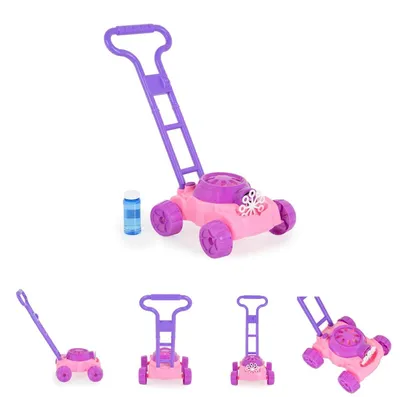Produktbild von Moni Spielzeug Rasenmäher Bubble, Seifenblasenfunktion, Kunststoff, ab 3 Jahren rosa