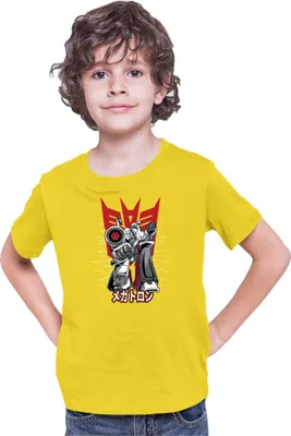 Obrázek produktu pro Dětské Triko Japan Anime Manga Transformers Megatron, 3-4 Jahr - 104 / Žlutá
