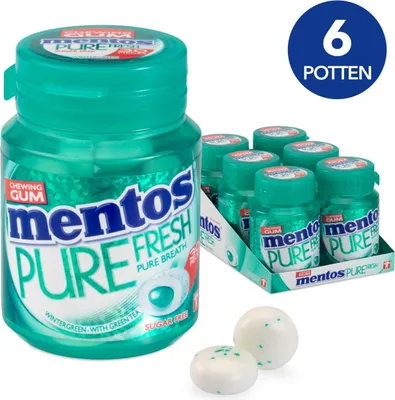 Produktbild von Mentos Wintergrün pur frisch 6 x 60 Gramm Lakritz