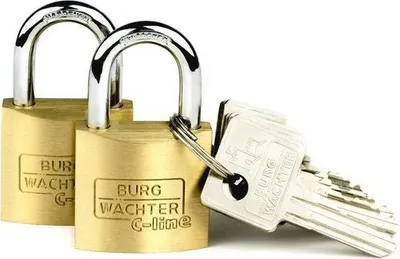 Produktbild von Burg-Wächter Vorhangschloss-Set Duo 222 20 SB 29911