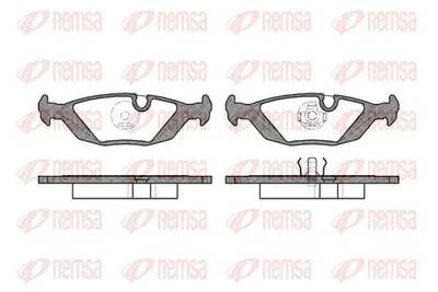 Produktbild von REMSA Bremsbeläge Satz Hinten Bremsklötze für SAAB 900 I Combi Coupe 0155.10