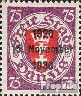 Produktbild von Briefmarken Danzig 1930 Mi 229 mit Falz Aufdruckausgabe