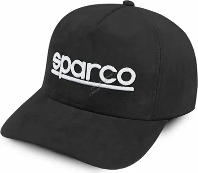Produktbild von Sparco Mütze aus schwarzem Wildleder, Einheitsgröße für alle Kopfgrößen